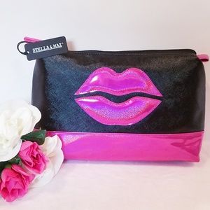 Stella & Max zipper cosmetic tote